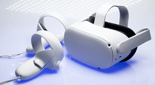 Meta Quest 2 headset and controllers