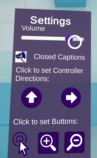 Adjust the volume in the App by dragging the volume slider in settings.
